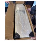 39.3 in. Square Arm 1-Piece Linen Modular Corner Sectional Sofa Couch in Wh