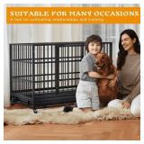 $300 Waleaf 48-Inch Heavy Duty Dog Crate with Wheels & Removable Tray