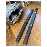 A box of corrugated metal sheeting with posts. 65 x 17