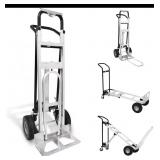 $210!! 3-in-1 Aluminum Convertible Hand Truck - 4-Wheel Cart Up to 100