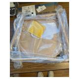 Patio Round Side Table Waterproof Metal Outdoor Table, Sage Green