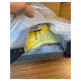 $48 PHI VILLA Indoor/Outdoor Small Metal Square Side Table, Black