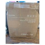 $48 PHI VILLA Indoor/Outdoor Small Metal Square Side Table, Black