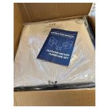 Three piece outdoor wicker furniture set Black