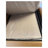 Three piece outdoor wicker furniture set Black