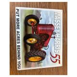 Desperate Enterprises Metal Sign Massey-Harris 55. 12.5 X 16