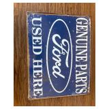 Genuine Ford Parts Tin Collectible Sign Ephemera Gift
