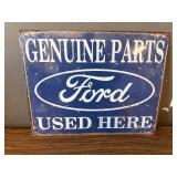 Genuine Ford Parts Tin Collectible Sign Ephemera Gift