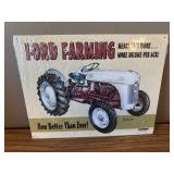 16 x 12 Old Tin Sign Ford Farming Tractor