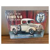 ShopForAllYou Vintage Decor Signs 1939 Ford V8 Pickup Tin Sign