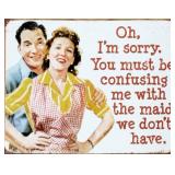 Maid Tin Sign - 16x12