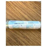 DKTIE Window Film Privacy, Stained Glass Cling (Dark Green)