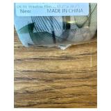 DKTIE Window Film Privacy, Stained Glass Cling (Dark Green)