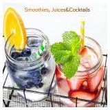 2 Pack Regular Mouth Mason Jars 16oz with Airtight Lids