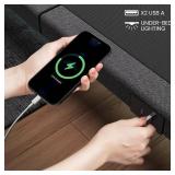 $400 Queen Adjustable Bed Frame with Massage, Wireless Remote, USB