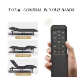 $400 Queen Adjustable Bed Frame with Massage, Wireless Remote, USB