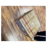 $93 DECMICO Rattan Rocking Chair Set with Cushions & Coffee Table in BROWN