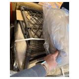 $93 DECMICO Rattan Rocking Chair Set with Cushions & Coffee Table in BROWN