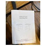 $351 Night Stand with Wireless Charging, USB, 3 Drawers, LED Lights