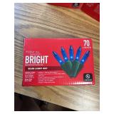 4 packages 70 count blue light set, 14 foot each
