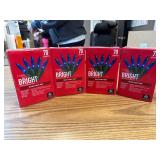 4 packages 70 count blue light set, 14 foot each