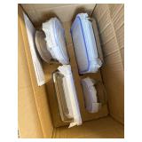 Amazon Basics Leak-Proof Glass Food Storage, 14-Piece Set