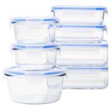 Amazon Basics Leak-Proof Glass Food Storage, 14-Piece Set