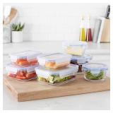 Amazon Basics Leak-Proof Glass Food Storage, 14-Piece Set