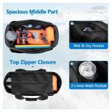 Yarwo Boat Gear Tote Bag, 35.5L Waterproof with Wet Dry Pockets