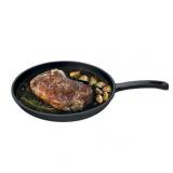 Jim Beam 10.5" Cast Iron Skillet, Pre-Seasoned, Heavy-Duty Pan