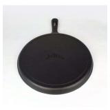 Jim Beam 10.5" Cast Iron Skillet, Pre-Seasoned, Heavy-Duty Pan