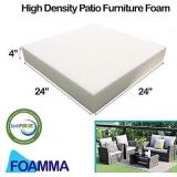 Foamma 4x21x19 Outdoor Couch Cushion Replacement 2 Pack