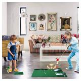 Mini Golf Toys for Kids and Adults, 2 Golfers for Parent-Child Fun