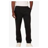 Amazon Essentials Mens Fleece Open Bottom Sweatpant, Washed Black, X-Large, 2 Pack