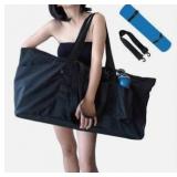 Uhawi Yoga Mat Bag with Shoe Compartment, Black
