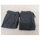 Amazon Essentials Mens Relaxed Joggers Sweatpants, Fleece, Comfortable Fit, Washed Black, Large, 2 Pack