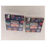 Glow In The Dark Wooden Painting Craft Kit- 2 Pack
