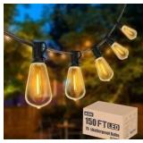 LED Edison Style Outdoor String Lights - 150ft