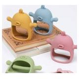 Duckling Blue and Green Teething Toys Set