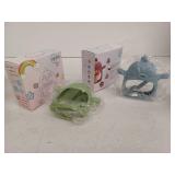 Duckling Blue and Green Teething Toys Set