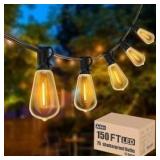 LED Edison Style Outdoor String Lights - 150ft