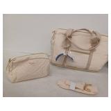 2-Piece Luxury Travel Duffle Set with Toiletry Bag