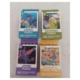 Eggeil Space Puzzle For Kids, Educational Jigsaw Puzzle, 4 Puzzles