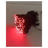 Borita LED Christmas String Lights, 76ft, Red