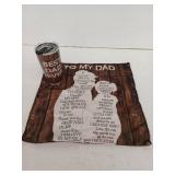 Best Dad Ever Insulated Cup And Throw Pillow Cover