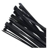 Norah Premium Zip Cable Ties, Black, 16 Inch