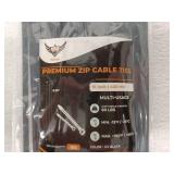Norah Premium Zip Cable Ties, Black, 16 Inch