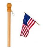 Anley 56" Pine Wooden House Flagpole