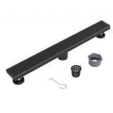 Neodrain 48 Inch Black Linear Shower Drain