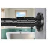 Zyrw Tension Shower Curtain Rod, Black, 51-126In